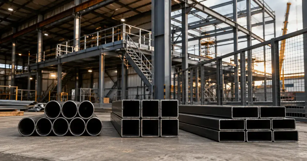 ERW Black Round, Square and Rectangular Hollow Section Tubes for construction and fabrication applications